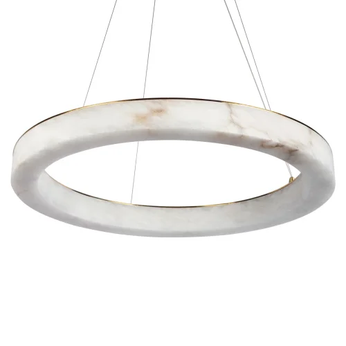 Светильник подвесной LED Mondrian 10408/600 LOFT IT белый на 1 лампу, основание бронзовое в стиле современный кольца фото 5