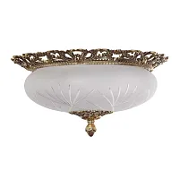 Люстра потолочная Venezia E 1.13.38 G Arti Lampadari белая на 3 лампы, основание золотое в стиле классический 