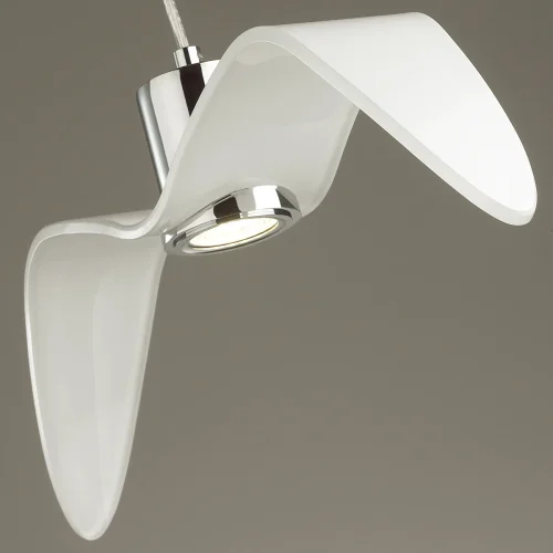 Светильник подвесной Birds 4903/1C Odeon Light белый 1 лампа, основание хром в стиле современный птички фото 6
