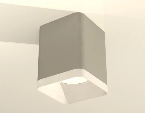 Светильник накладной Techno Spot XS XS7814010 Ambrella light серый 1 лампа, основание серое в стиле хай-тек современный квадратный фото 2
