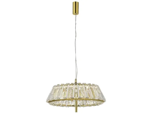 Светильник подвесной LED 8447/S gold Newport прозрачный 1 лампа, основание золотое в стиле американский современный классический 