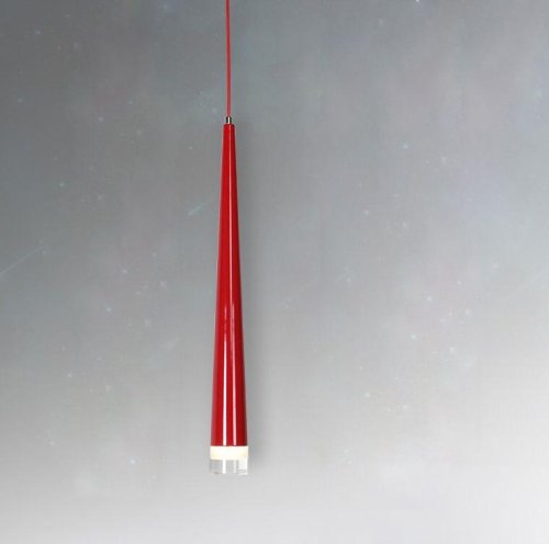 Светильник подвесной LED Capital V2361-PL Moderli красный 1 лампа, основание красное в стиле современный трубочки фото 2