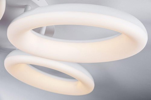 Люстра потолочная LED с пультом  10204/5LED Escada белая на 1 лампа, основание белое в стиле хай-тек с пультом фото 6
