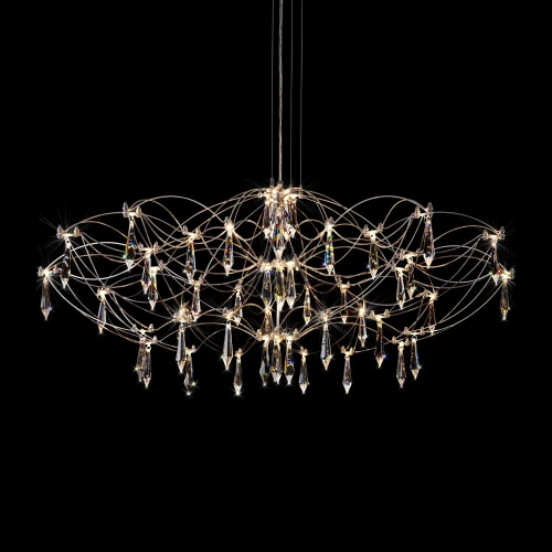 Люстра подвесная ЛЕД Мира / Mira 10586/900 Silver Asfour LOFT IT прозрачная на 1 лампу, основание серебряное в стиле арт-деко капли фото 6 Люстра подвесная ЛЕД Мира / Mira 10586/900 Silver Asfour LOFT IT прозрачная на 1 лампу, основание серебряное в стиле арт-деко капли фото 6