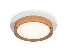 Светильник точечный XC8050005 Ambrella light золотой на 1 лампу, основание белое в стиле хай-тек 