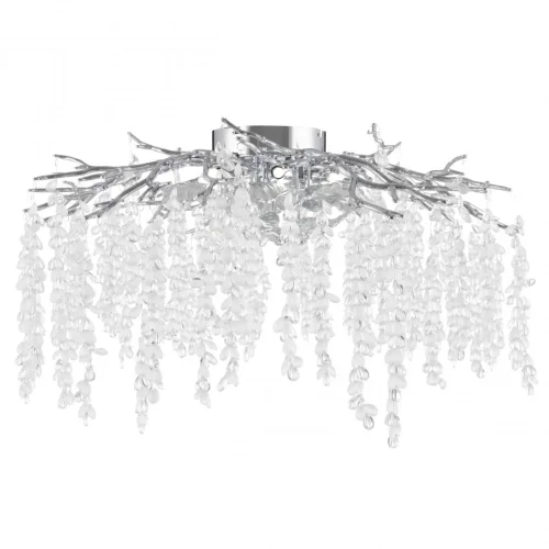 Люстра потолочная Милано-3 23312.850.7.G9.D CR Артемилано прозрачная на 7 ламп, основание хром в стиле флористика современный ветви