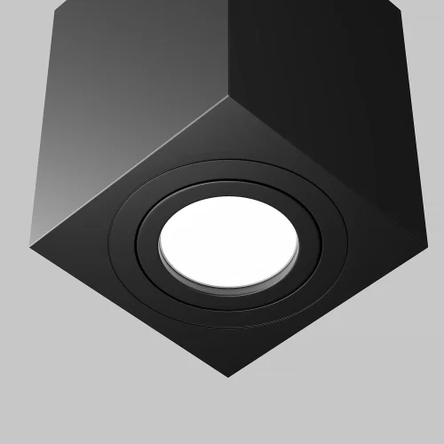 Светильник накладной Alfa C017CL-01B Maytoni чёрный 1 лампа, основание чёрное в стиле современный квадратный фото 4
