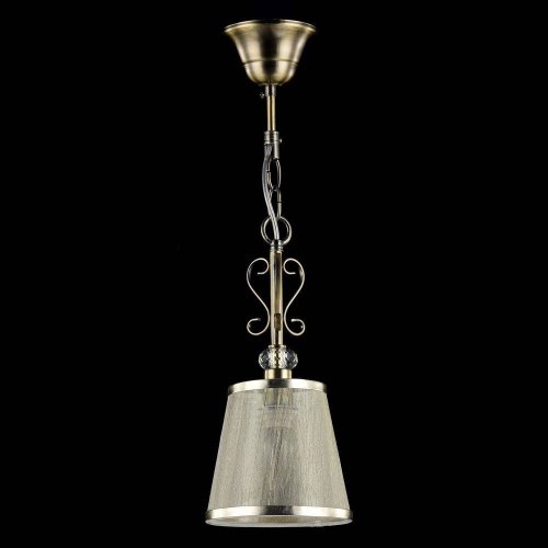 Светильник подвесной Driana FR2405-PL-01-BZ Freya бежевый 1 лампа, основание античное бронза в стиле классический  фото 3