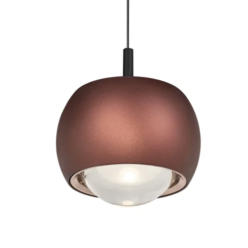 Светильник подвесной LED Roller 8408 Mantra коричневый 1 лампа, основание чёрное в стиле хай-тек современный  фото 2