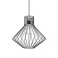 Светильник подвесной AMPOLLA-4 SP1 NERO Ideal Lux чёрный на 1 лампу, основание чёрное в стиле кантри 