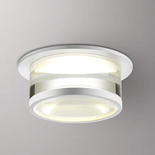 Светильник точечный Gem 370915 Novotech белый 1 лампа, основание белое в стиле современный  фото 3