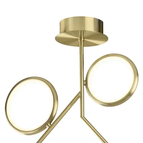 Светильник потолочный LED Olimpia 6581 Mantra матовый золото 1 лампа, основание матовое золото в стиле современный кольца фото 3