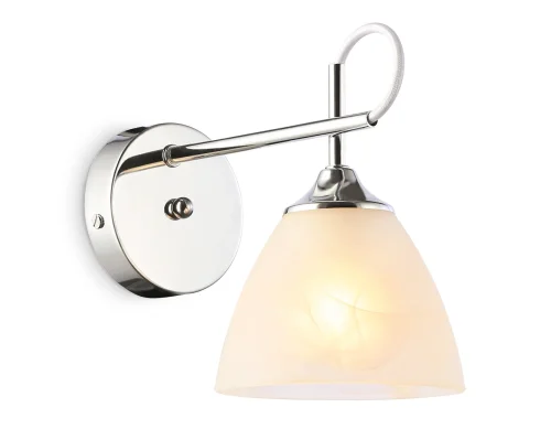 Бра TR3045 Ambrella light белый на 1 лампа, основание хром в стиле классический 