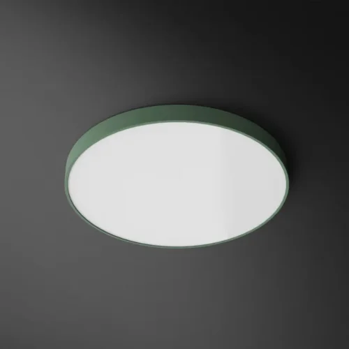 Светильник потолочный DISC COLOR D60 Green 193119-26 ImperiumLoft белый 1 лампа, основание зелёное в стиле современный 