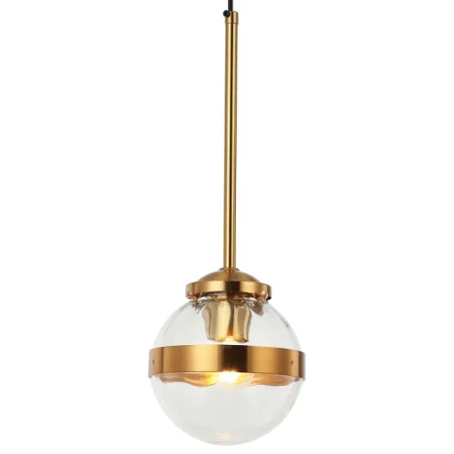 Светильник подвесной Sogno 2134/05/01P Stilfort прозрачный 1 лампа, основание золотое в стиле современный шар фото 3