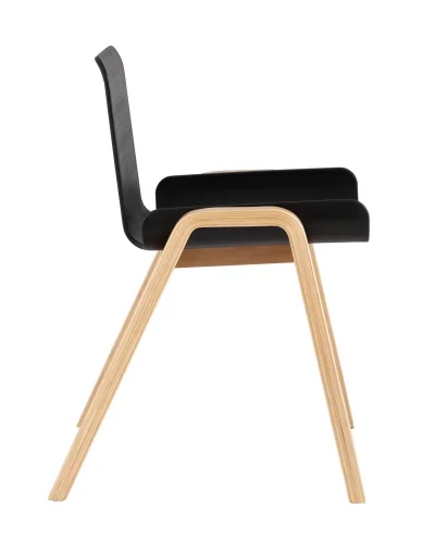 Стул Harbour, черный УТ000036002 Stool Group, чёрный/пластик, ножки/дерево/бежевый, размеры - ****557*558 фото 7