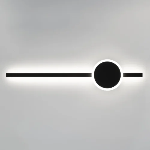 Бра с выключателем LED Стиг CL203311 Citilux чёрный на 1 лампа, основание чёрное в стиле современный хай-тек отражённый свет фото 7
