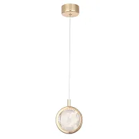 Светильник подвесной LED CIELO SP6W LED GOLD Crystal Lux прозрачный 1 лампа, основание золотое в стиле современный 