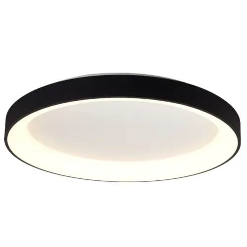 Люстра потолочная LED с пультом Niseko 8580 Mantra чёрная на 1 лампа, основание чёрное в стиле современный хай-тек с пультом