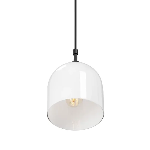 Светильник подвесной V2951-1/1S Vitaluce белый на 1 лампу, основание чёрное в стиле арт-деко фото 3 Светильник подвесной V2951-1/1S Vitaluce белый на 1 лампу, основание чёрное в стиле арт-деко фото 3