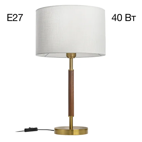 Настольная лампа Sherman CL436812 Citilux белая на 1 лампу, основание бронзовое металл в стиле классический современный кантри  Настольная лампа Sherman CL436812 Citilux белая на 1 лампу, основание бронзовое металл в стиле классический современный кантри