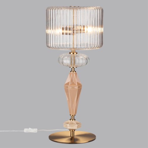 Настольная лампа Terra 5414/2T Odeon Light прозрачная на 2 лампы, основание латунь античное бронза керамика металл в стиле классический современный фото 4