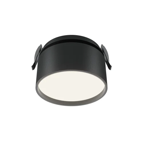 Светильник точечный LED Onda DL024-12W4K-B Maytoni чёрный на 1 лампу, основание чёрное в стиле современный хай-тек круглый