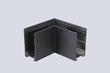 Соединитель для накладного шинопровода 220V угловой CLT 0.215 04 BL Crystal Lux чёрный в стиле современный для светильников серии Спейс 220 (Space 220) space 220