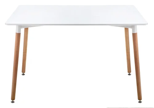 Стол Table 120 white / wood 15357 Woodville столешница белая из мдф фото 7