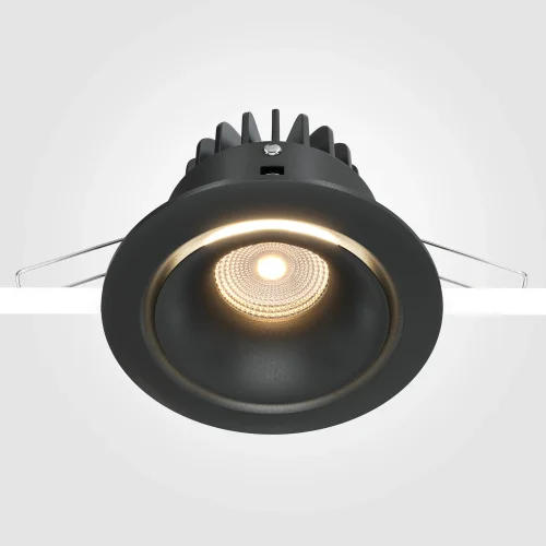 Светильник точечный LED Zoom DL031-2-L12B Maytoni чёрный 1 лампа, основание чёрное в стиле модерн  фото 5