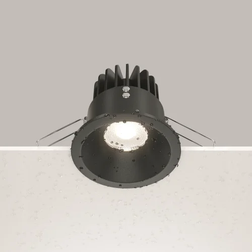 Светильник точечный LED Zoom DL034-L12W4K-B Maytoni чёрный на 1 лампу, основание чёрное в стиле современный фото 5