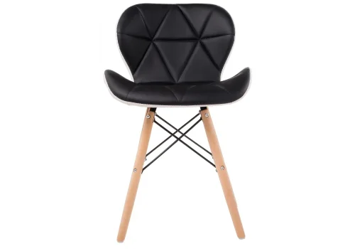 Деревянный стул PC-027 black / white 11795 Woodville, чёрный/искусственная кожа, ножки/массив бука/натуральный, размеры - ****450*530 фото 9