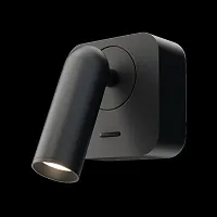 Бра с выключателем LED Mirax C039WL-L3B3K Maytoni чёрный 1 лампа, основание чёрное в стиле хай-тек 
