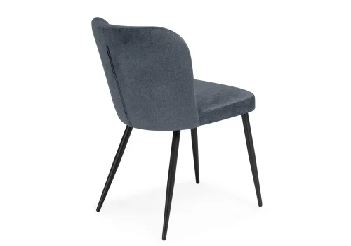 Стул на металлокаркасе Kilian dark gray / black 15846 Woodville, серый/кашемир, ножки/металл/чёрный, размеры - ****500*540 фото 5
