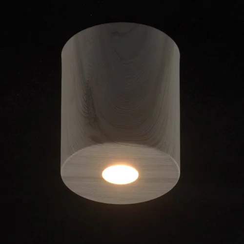 Светильник накладной Иланг 712010801 DeMarkt белый 1 лампа, основание белое в стиле хай-тек круглый фото 2