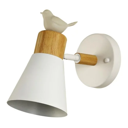 Бра Uccello 2939-1W F-promo белый на 1 лампа, основание белое в стиле кантри птички
