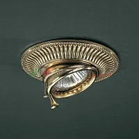 Светильник точечный SPOT 1082 ORO Reccagni Angelo золотой 1 лампа, основание золотое в стиле классический 
