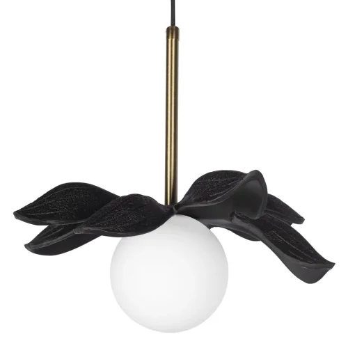 Светильник подвесной Monro 10213/A Black LOFT IT белый 1 лампа, основание золотое в стиле современный  фото 3