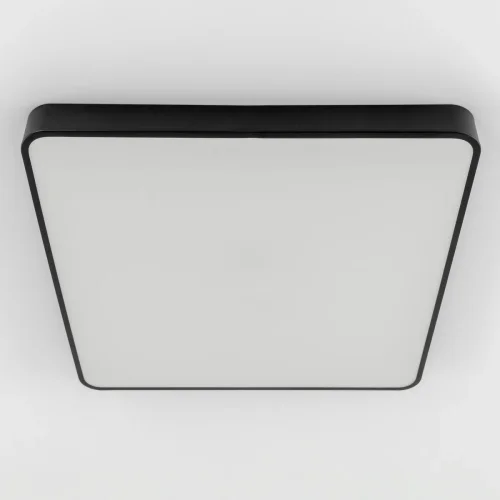 Светильник потолочный LED RGB с пультом Купер CL724K105G1 Citilux белый 1 лампа, основание чёрное в стиле современный хай-тек минимализм с пультом квадраты фото 2