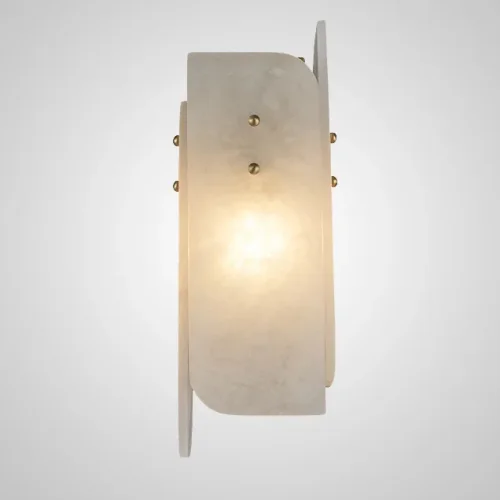 Настенный светильник SLIPA B 208949-23 ImperiumLoft белый на 1 лампа, основание золотое в стиле современный  фото 3
