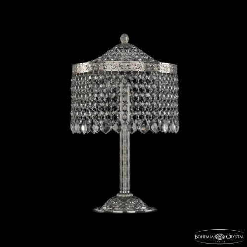 Настольная лампа 19201L6/25IV Ni Leafs Bohemia Ivele Crystal прозрачная 4 лампы, основание никель металл в стиле классический leafs