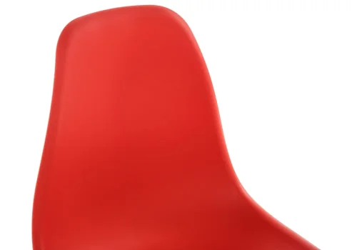 Пластиковый стул Eames PC-015 красный 11180 Woodville, красный/, ножки/массив бука/натуральный, размеры - ****460*490 фото 4