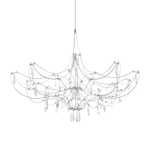 Люстра подвесная ЛЕД Мира / Mira 10589/900 Silver Asfour LOFT IT прозрачная на 1 лампу, основание серебряное в стиле арт-деко капли фото 5 Люстра подвесная ЛЕД Мира / Mira 10589/900 Silver Asfour LOFT IT прозрачная на 1 лампу, основание серебряное в стиле арт-деко капли фото 5