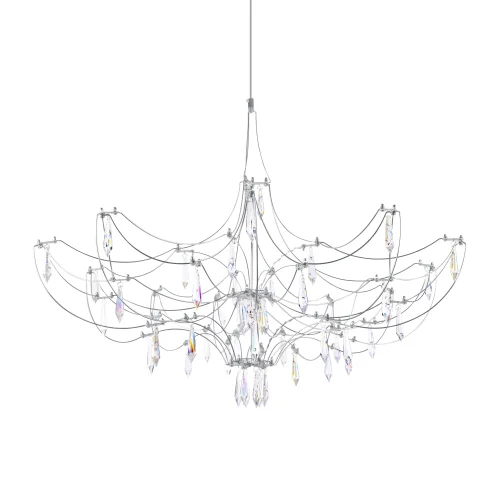 Люстра подвесная ЛЕД Мира / Mira 10589/900 Silver Asfour LOFT IT прозрачная на 1 лампу, основание серебряное в стиле арт-деко капли фото 5 Люстра подвесная ЛЕД Мира / Mira 10589/900 Silver Asfour LOFT IT прозрачная на 1 лампу, основание серебряное в стиле арт-деко капли фото 5