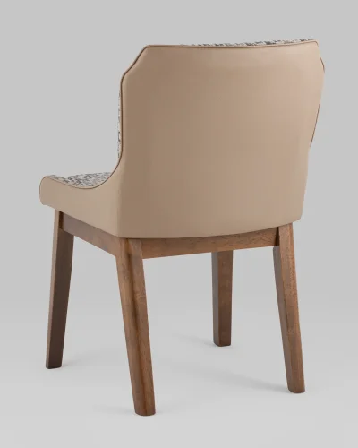 Cтул обеденный НИМЕРИЯ НЬЮ, бежевый УТ000038289 Stool Group, /текстиль, ножки/массив гевеи/, размеры - ***** фото 5