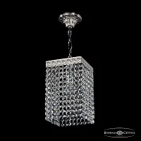 Светильник подвесной 19202/15IV Ni R Bohemia Ivele Crystal прозрачный 1 лампа, основание никель в стиле классика r