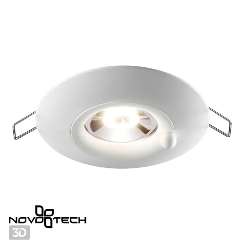 Светильник точечный Water 370789 Novotech белый 1 лампа, основание белое в стиле современный  фото 3