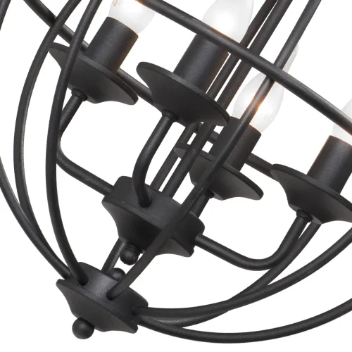 Люстра подвесная V4082/4 Vitaluce без плафона на 4 лампы, основание чёрное в стиле лофт фото 2 Люстра подвесная V4082/4 Vitaluce без плафона на 4 лампы, основание чёрное в стиле лофт фото 2