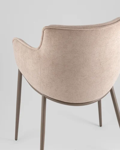 Стул Твигги шенилл бежевый, каркас бежево-серый УТ000041931 Stool Group, /, ножки//, размеры - ***** фото 6