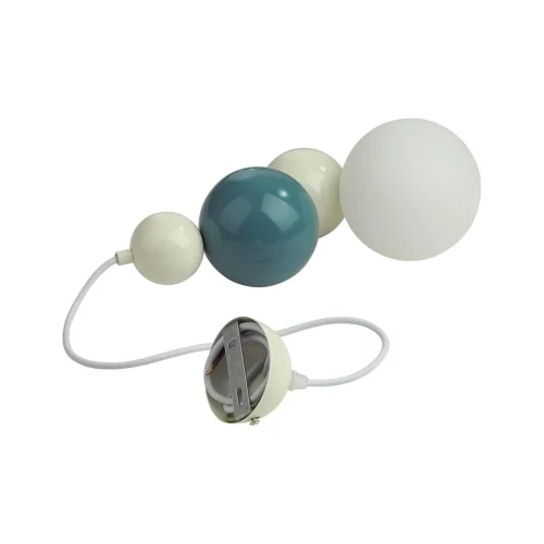 Светильник подвесной Ballons 8008/1A Lumion белый на 1 лампу, основание белое голубое в стиле современный фото 6